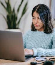 woman at computer